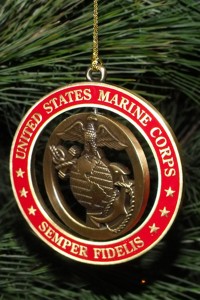 Marine Corp Christmas Ornaments are a favorite tradition and make great Marine Mom gifts.