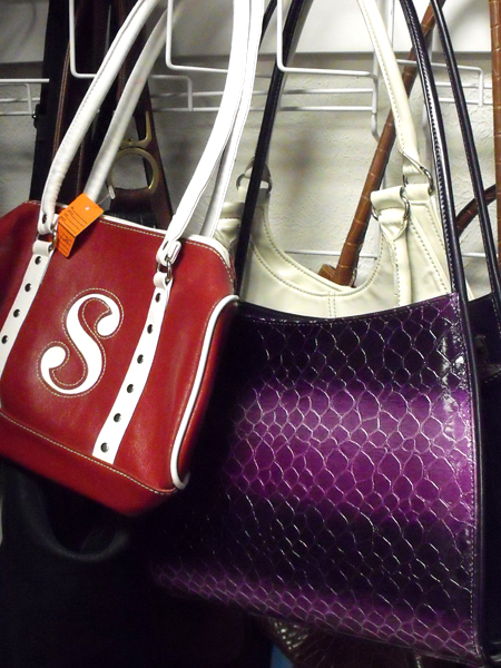 Thirft store shopping for a camera bag