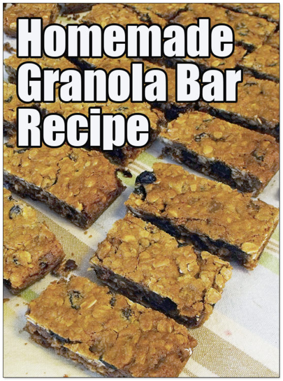 Homemade granola bars - recipe easy to make with common household ingredients. Delicious and easy