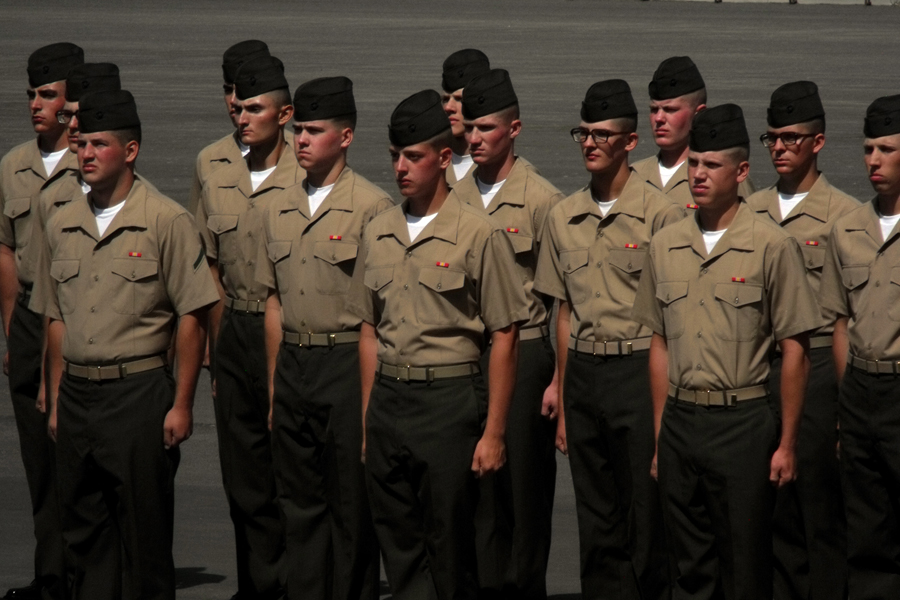Marine Corps parents end the journey of USMC Boot camp with graduation starts with parents learning the meaning of Ears Open, Eyeballs Click