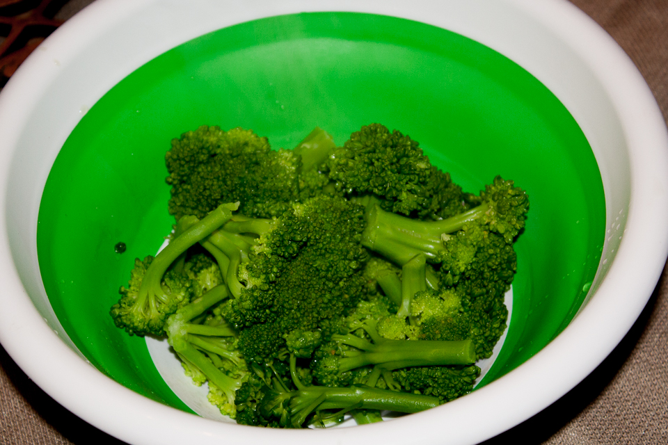 Fresh cooked broccoli
