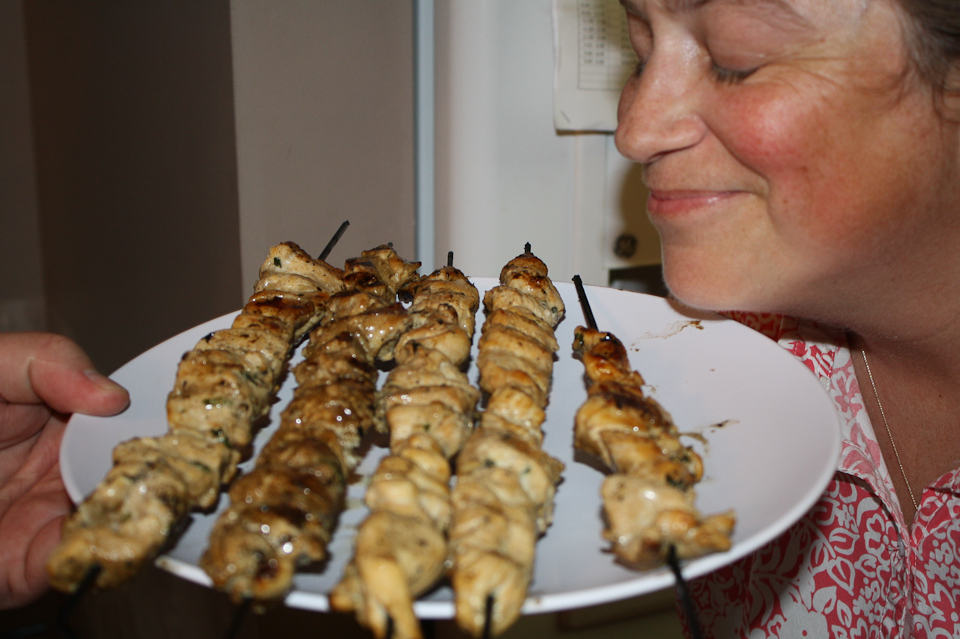 Honey Lime Chicken Skewers