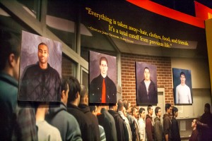 National Marine Corps Museum: Receiving and haircuts at boot camp 