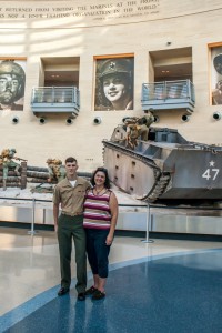 Marine Corps Museum, Quantico Virginia: A Marine Mom and her son tour the USMC together