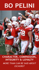 Bo Pelini at the University of Nebraska, tunnel walk