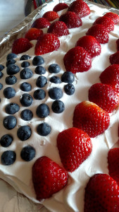 A 4th of July Tradition, Flag Cake