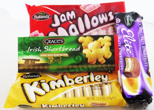 Irish Biscuit Pack - Orignal Kimberley Biscuits, Chocolate Kimberleys, Jam Mallows and Irish Shortbread Biscuits