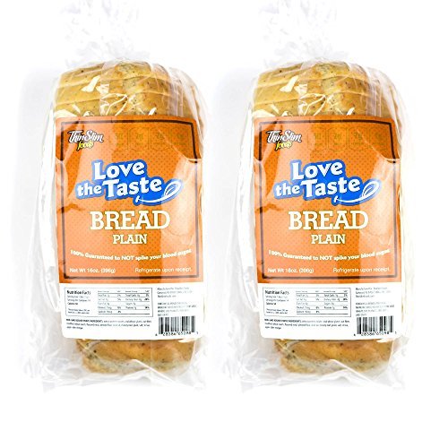 ThinSlim Foods Love-The-Taste Low Carb Bread, 2pack (Plain)