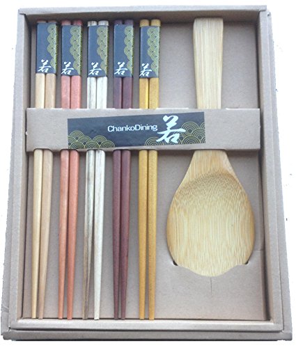 Japanese Chopsticks Gift Set Rice Paddle Included