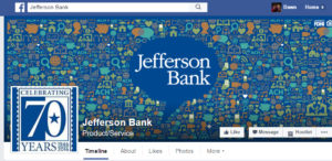 Visit the Jefferson Bank Facebook page, located in Houston Texas.