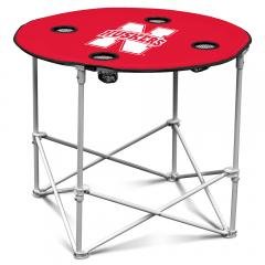 Nebraska Corn Huskers NCAA Round Table Outdoor Patio Tailgating