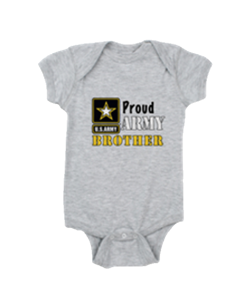 Proud Army Brother baby romper shirt