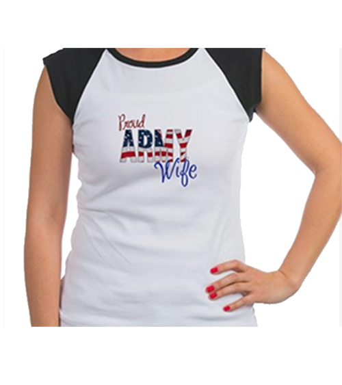 Proud Army Wife shirts and apparel