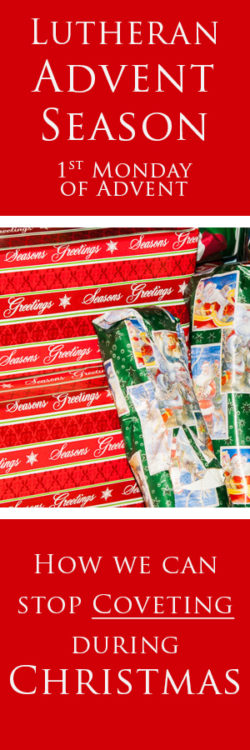 First week of Advent. How do we stop the buy, buy, buy mentality?