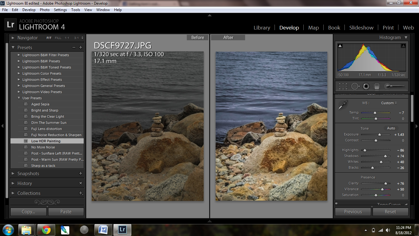 adobe lightroom photo editing