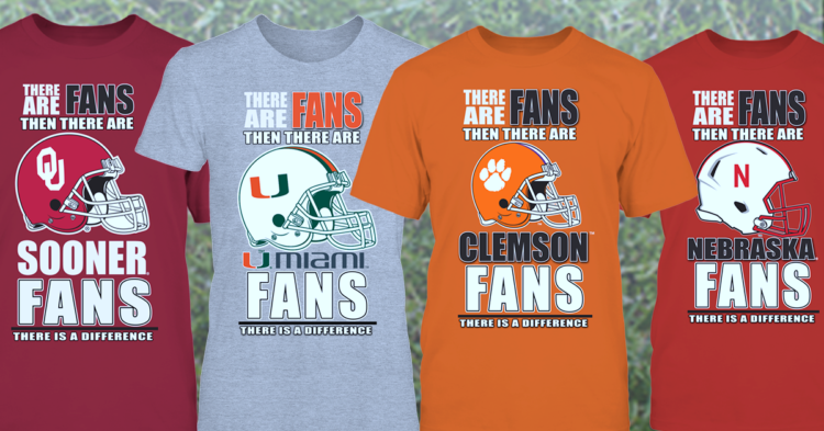 NCAA College Football gear and shirts for women, college fundraising opportunities available