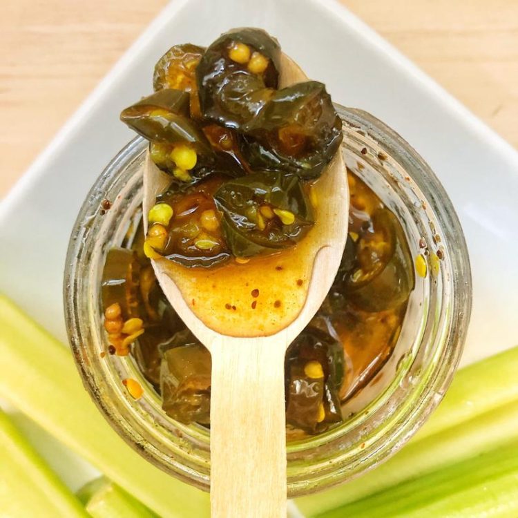 My sweet pickled jalapeno peppers recipe has been called ambrosia. Even people who don't like jalapenos LOVE these served over ice cream, on crackers, hot dogs or brats. 